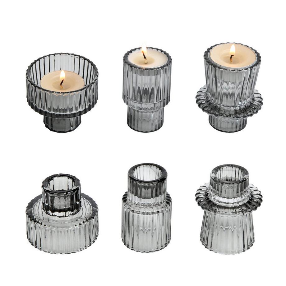 Alopini  Kerzenhalter Kegelkerzen für Abendessen, Hochzeit, Urlaub, Geburtstag, Heimdekoration, Weihnachten 