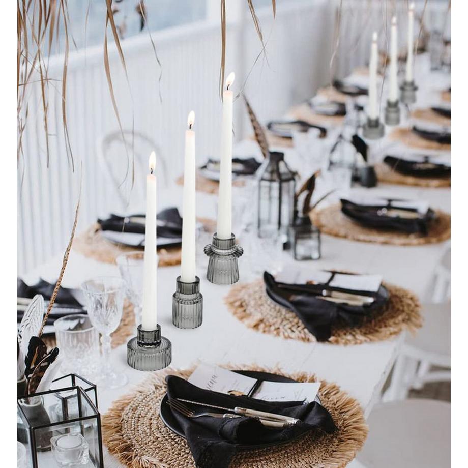 Alopini  Kerzenhalter Kegelkerzen für Abendessen, Hochzeit, Urlaub, Geburtstag, Heimdekoration, Weihnachten 