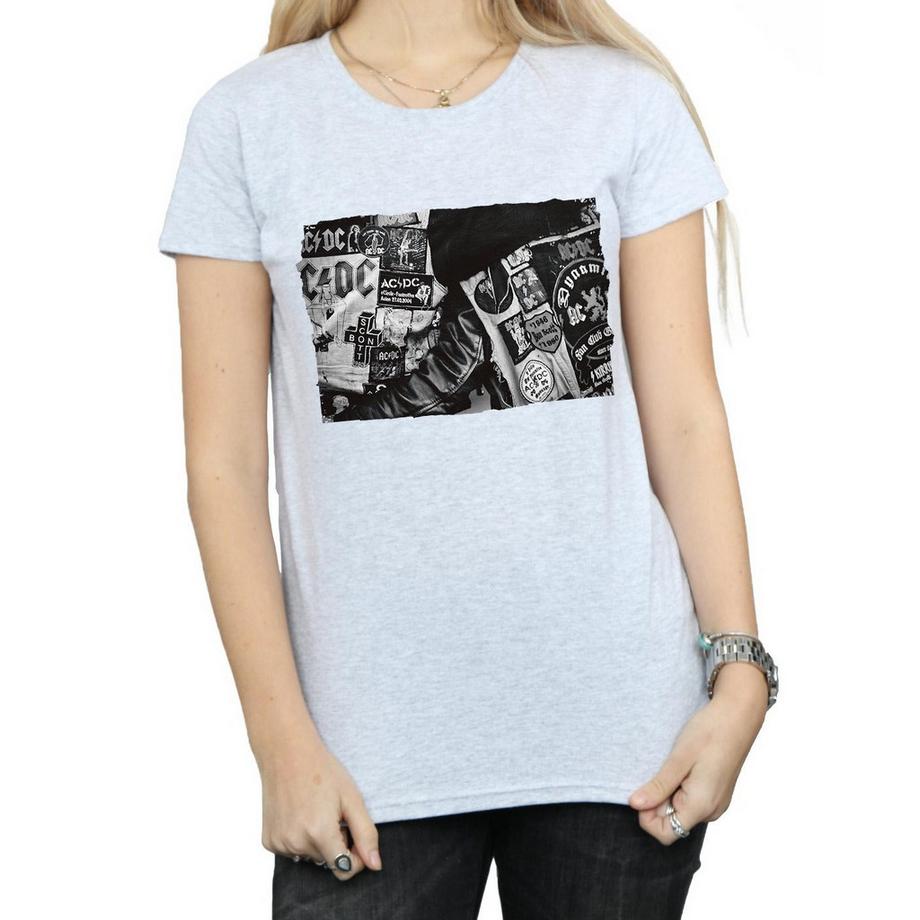 AC/DC ACDC T-Shirt Stampata Vestibilità Regolare  