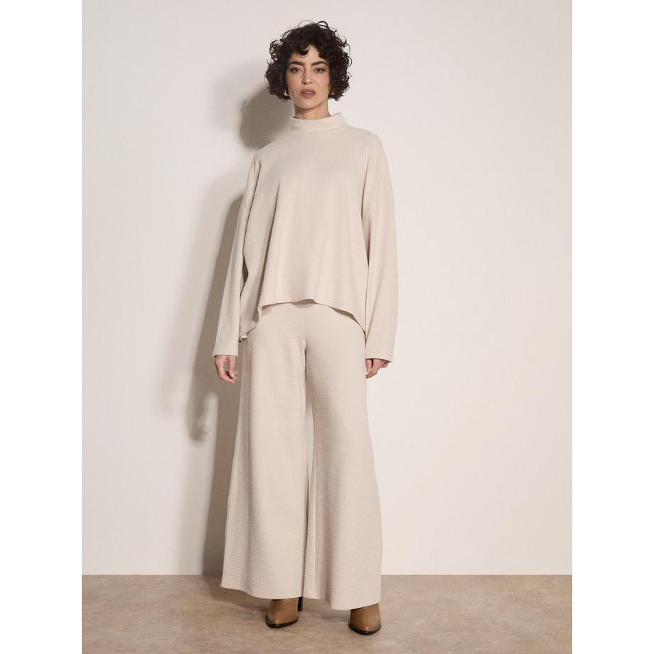 APRICOT Pantalon de jogging en jersey gaufré à jambes larges  