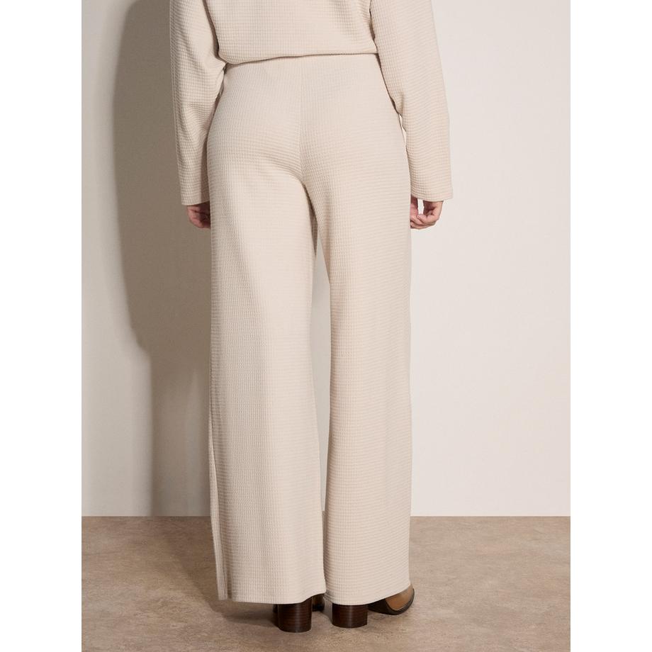 APRICOT Pantalon de jogging en jersey gaufré à jambes larges  
