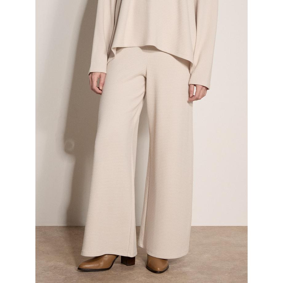 APRICOT Pantalon de jogging en jersey gaufré à jambes larges  