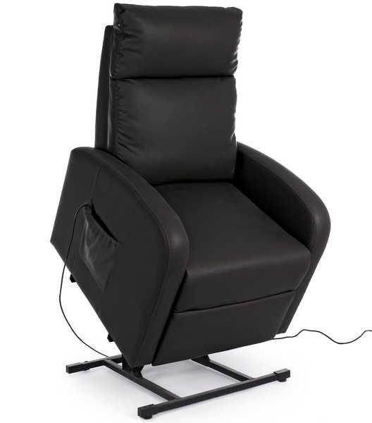 mutoni Fauteuil relax ascenseur électrique noir  
