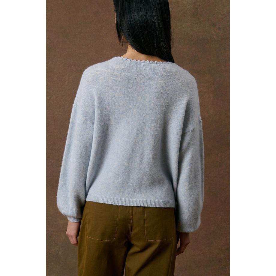 Louise-Misha Cardigan col V brodé  