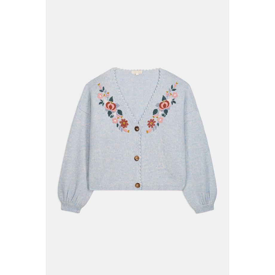 Louise-Misha Cardigan col V brodé  