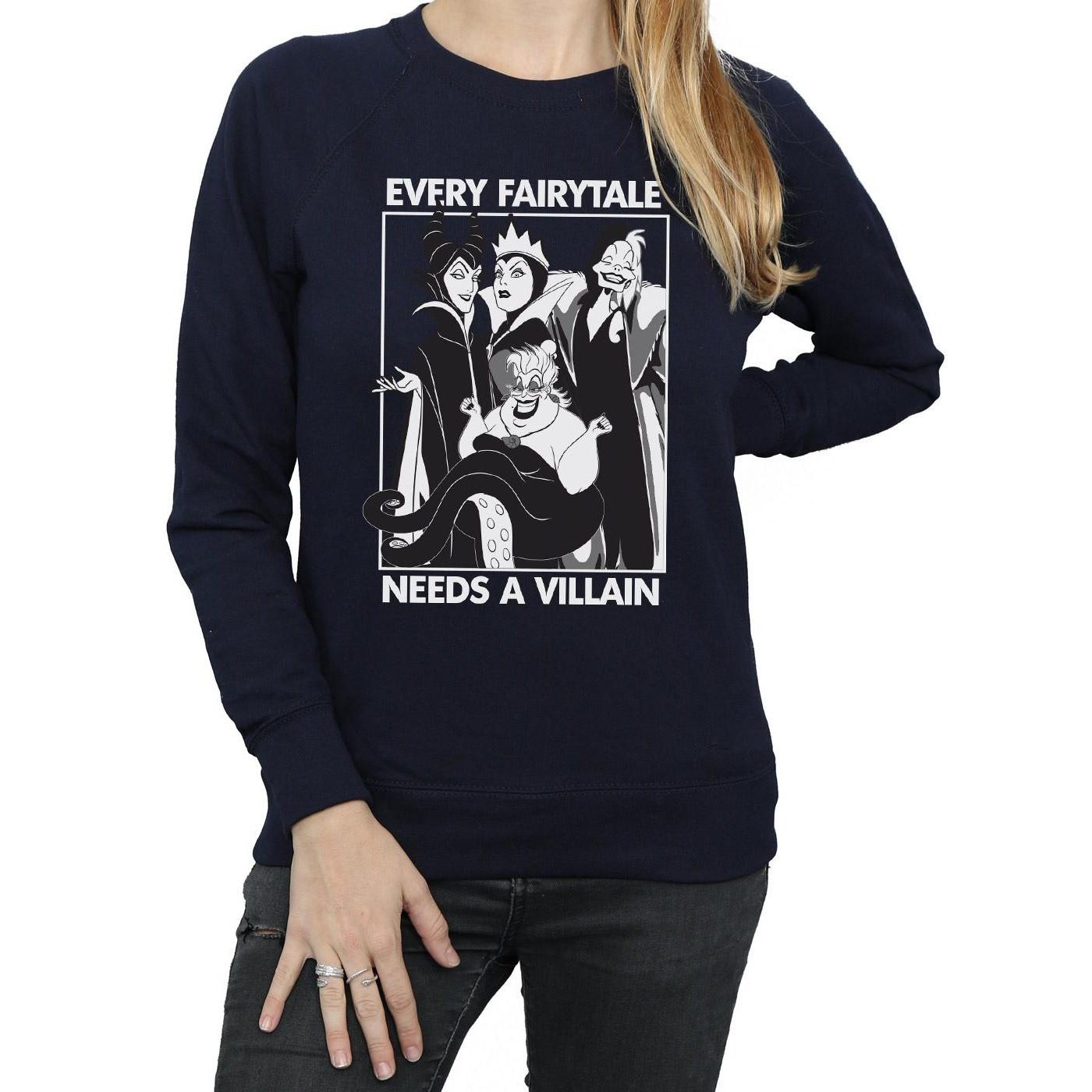 Disney PRINCESS Every Fairy Tale Needs A Villain Sweatshirt  