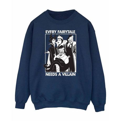 Disney PRINCESS Every Fairy Tale Needs A Villain Sweatshirt  