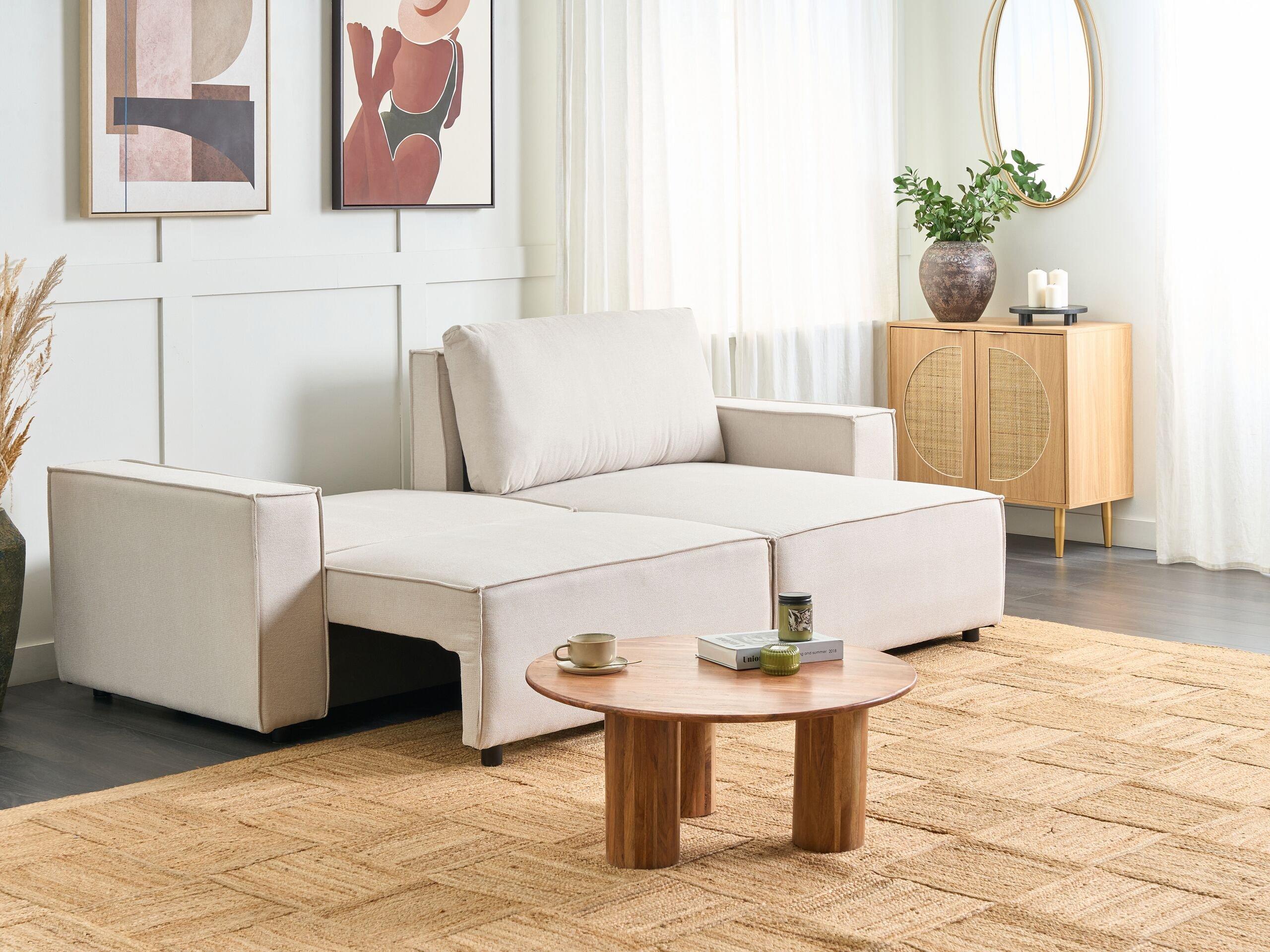 Beliani Canapé d'angle en Tissu Moderne KARILA  