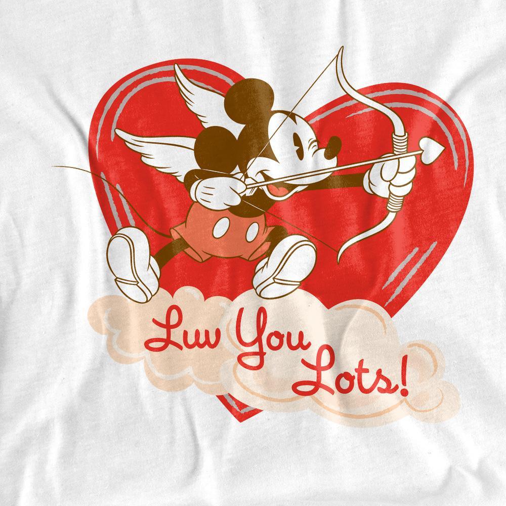 MICKEY MOUSE Luv You Lots! Valentinstag T-Shirt  