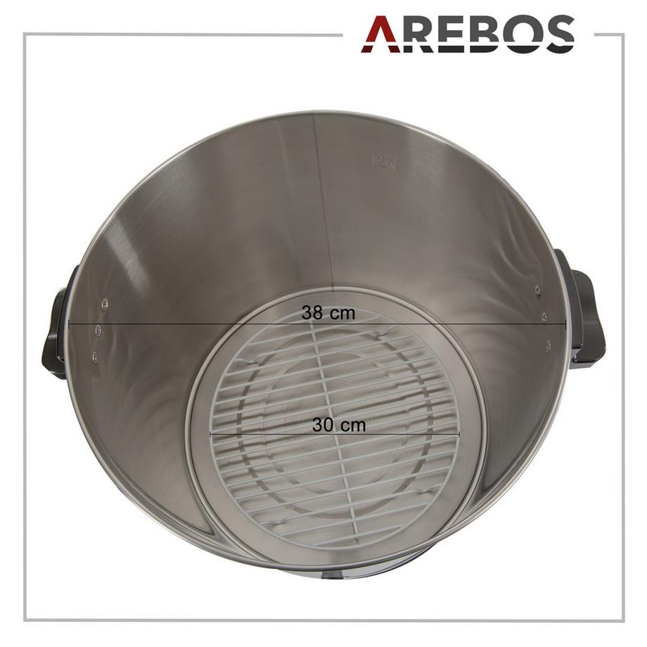 Arebos Einkochautomat 28 L Einkochtopf Glühweinkocher Heißgetränke Spender 2500W  