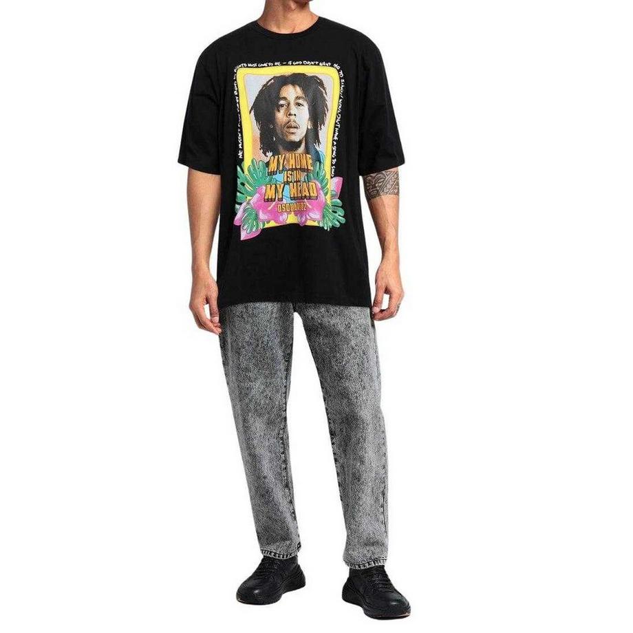 DSQUARED2  T-ShirtMotif Bob Marley My Home Is In My Head 