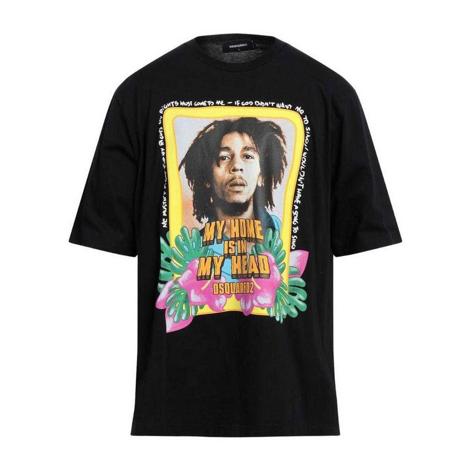 T-ShirtMotif Bob Marley My Home Is In My Head