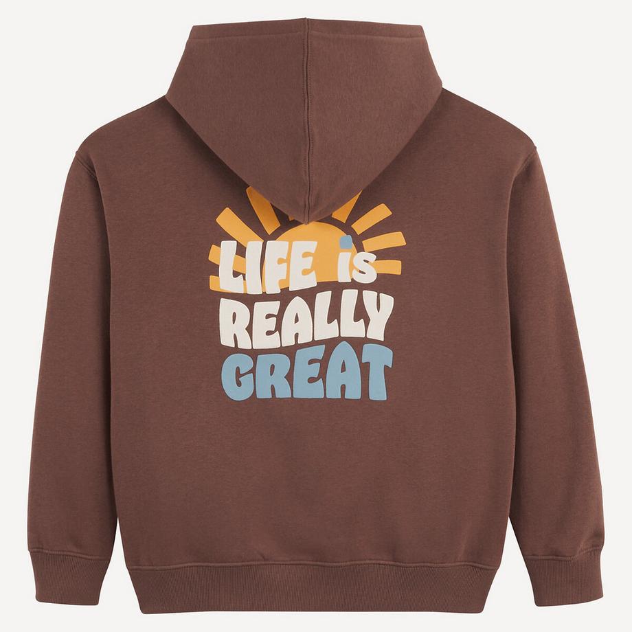 La Redoute Collections  Bedrucktes Oversize-Sweatshirt mit Kapuze 