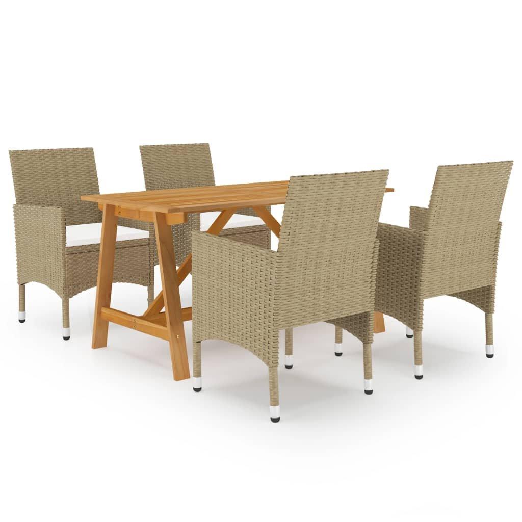 VidaXL Garten-essgruppe poly-rattan  