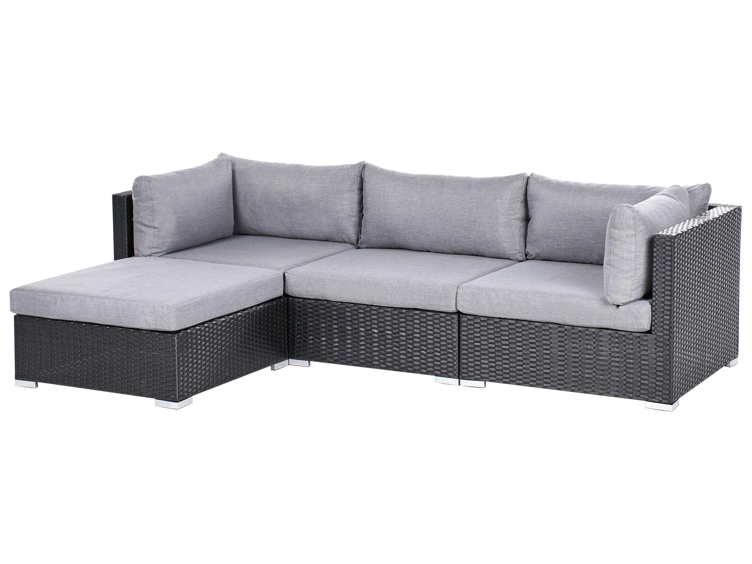 Beliani Set lounge pour jardin en Polyrotin Traditionnel SANO  