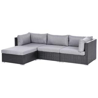 Beliani Set lounge pour jardin en Polyrotin Traditionnel SANO  