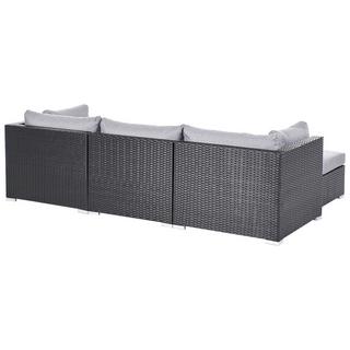 Beliani Set lounge pour jardin en Polyrotin Traditionnel SANO  