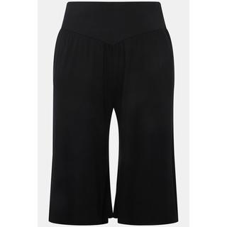 Ulla Popken Bermuda Weites Gerades Bein Elastikbund  