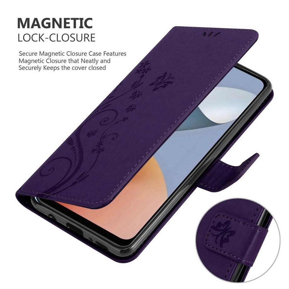 Cadorabo  Custodia per ZTE Blade A54 cover fiori design 