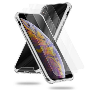 Hülle und 2x Tempered Schutzglas für Apple iPhone XS MAX