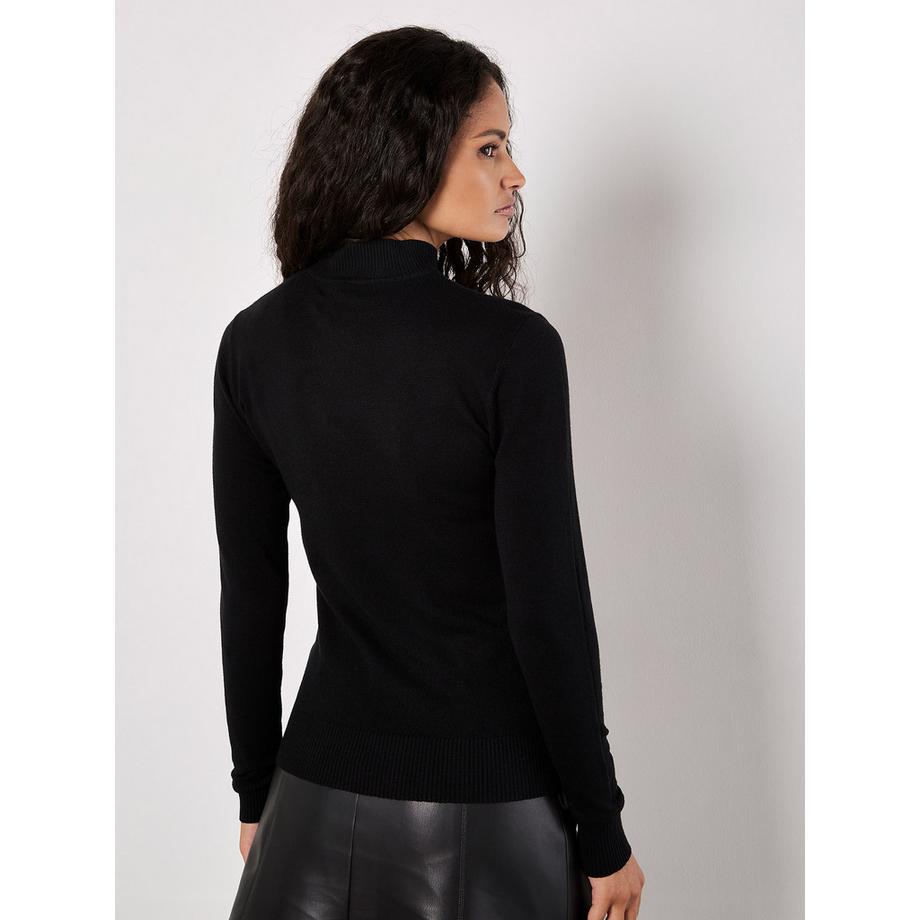 APRICOT Pullover mit Edelsteinbesatz  