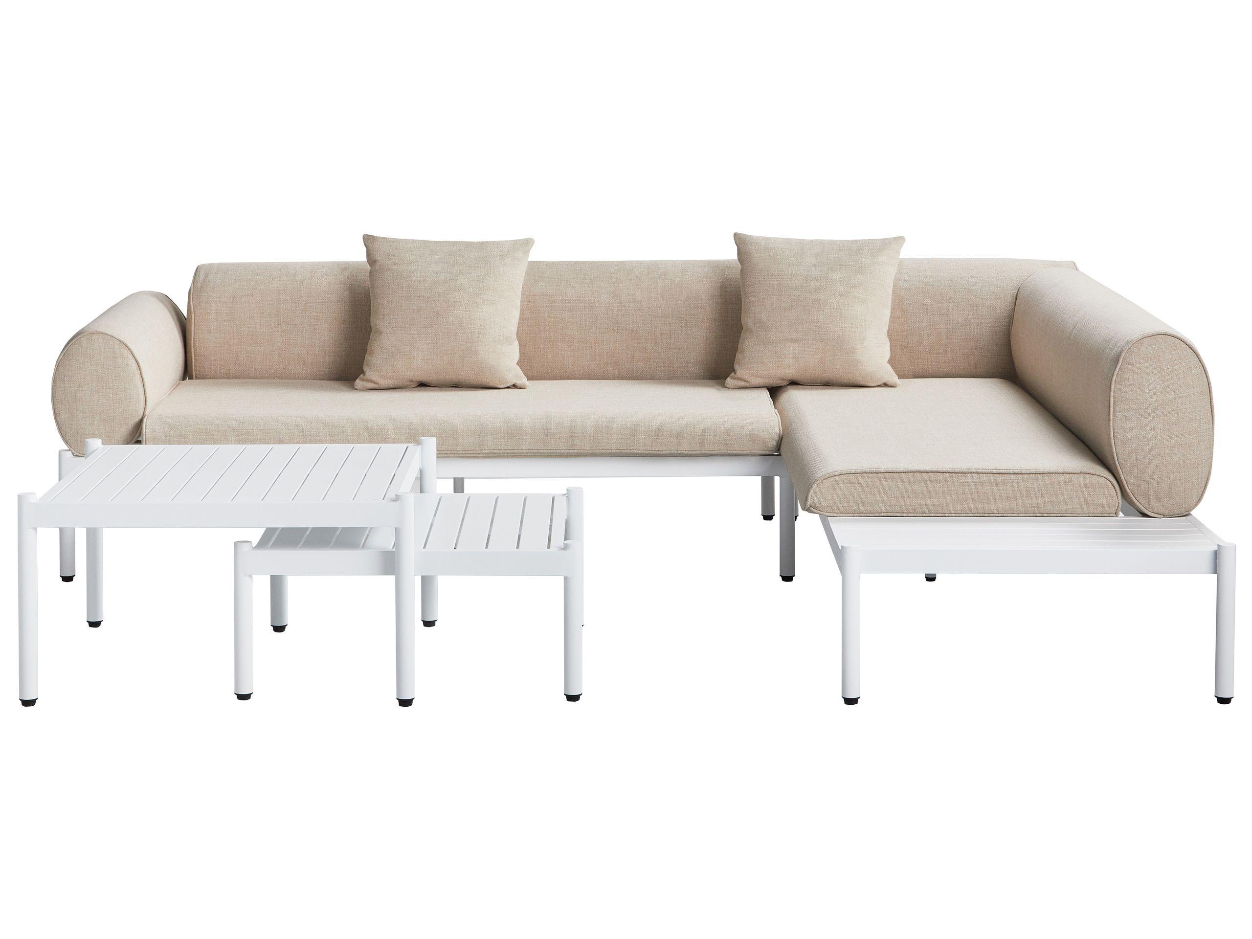 Beliani Set lounge pour jardin en Aluminium Moderne RASIGLIA  