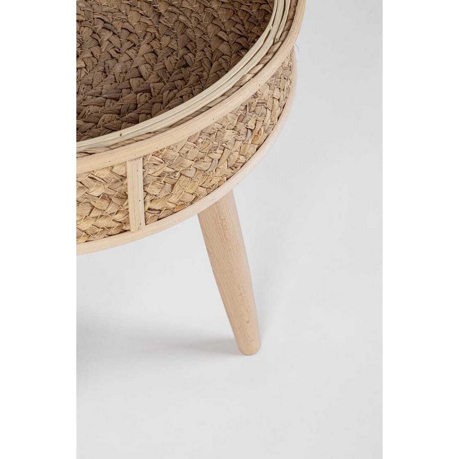 mutoni Table basse Clevon naturel rond (set de 3)  