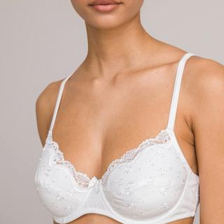 La Redoute Collections  Soutien-gorge emboîtant en coton brodé Galya 