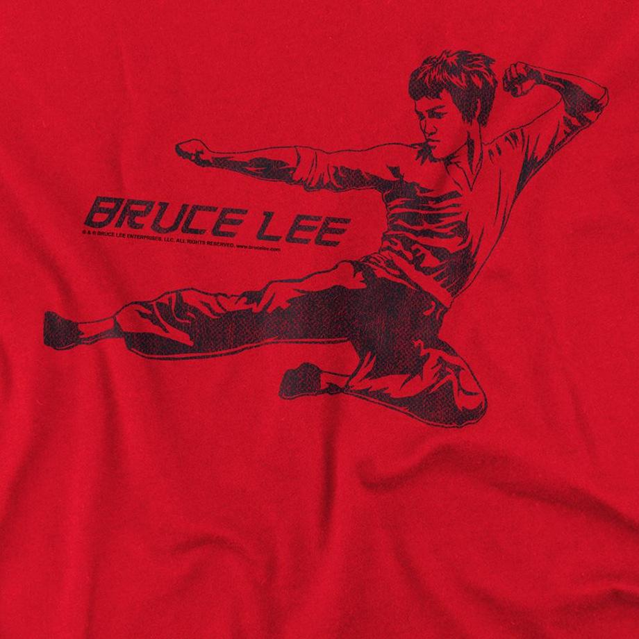 Bruce Lee  Line Kick Maglietta 