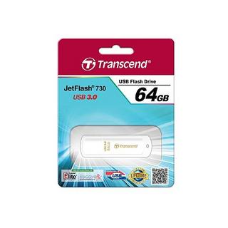 Transcend  Transcend JetFlash 730 64GB USB 3.0 USB-Stick USB Typ-A 3.2 Gen 1 (3.1 Gen 1) Weiß 