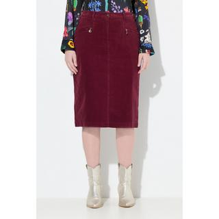 Ulla Popken Mony Cord Rock Reissverschlusstaschen Komfortbund  