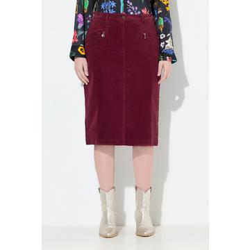 Gonna modello Mony in velluto a coste con comoda cintura e tasche con zip