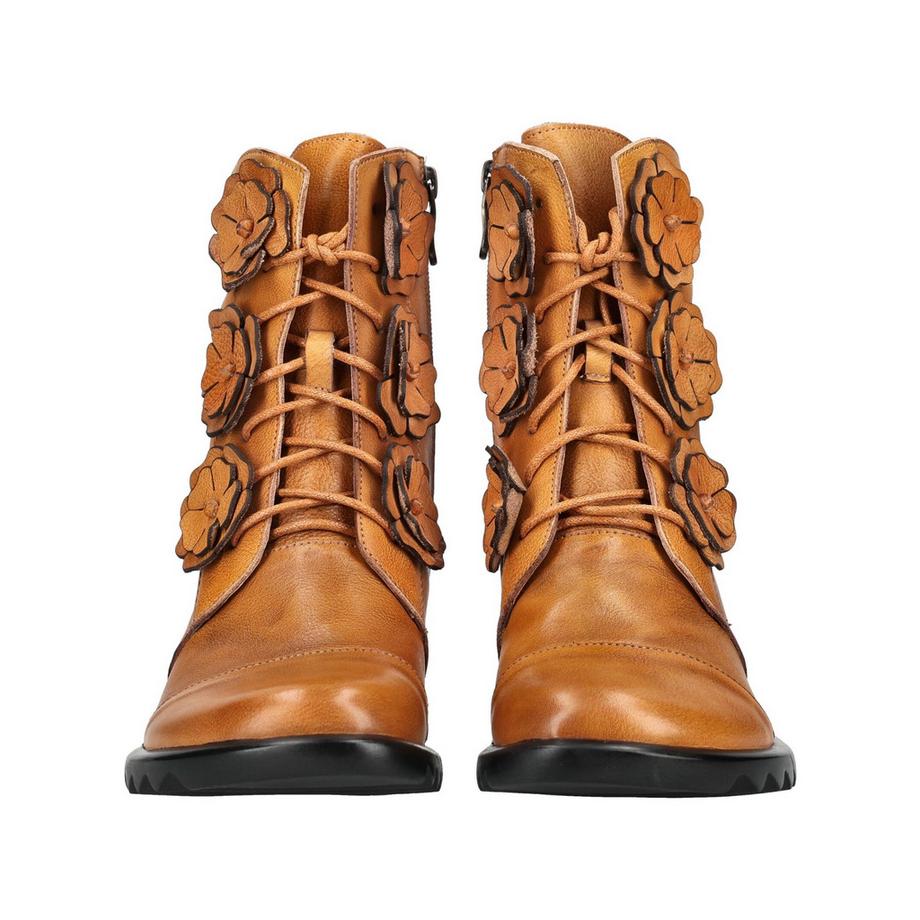 Laura Vita Bottines à lacets floraux  