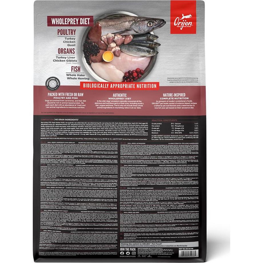 Orijen  Dog SMALL BREED All Life S. 1,8Kg 