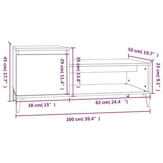 VidaXL Table basse bois d'ingénierie  