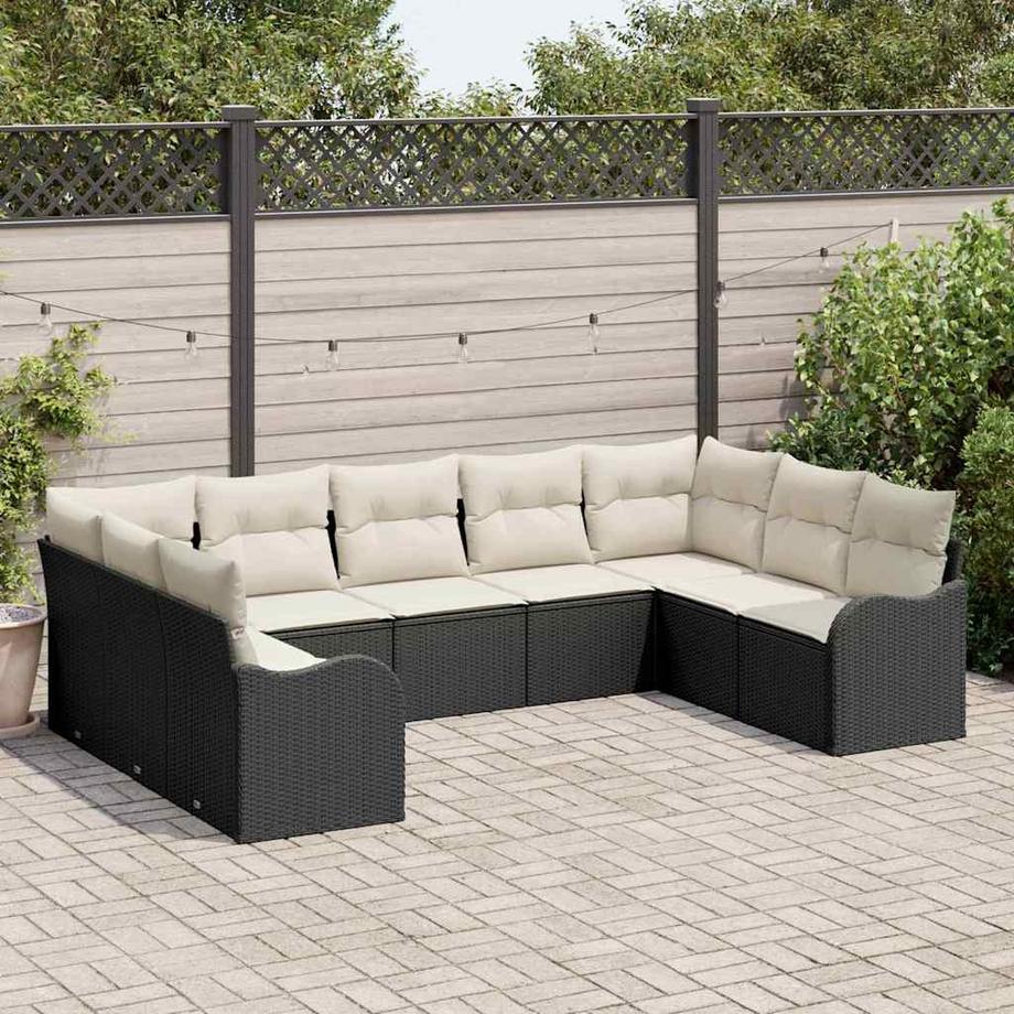 VidaXL Mobilier de jardin poly rattan  