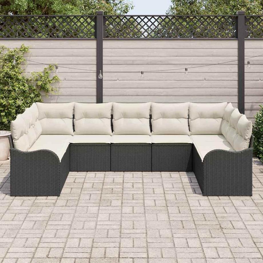 VidaXL Mobilier de jardin poly rattan  