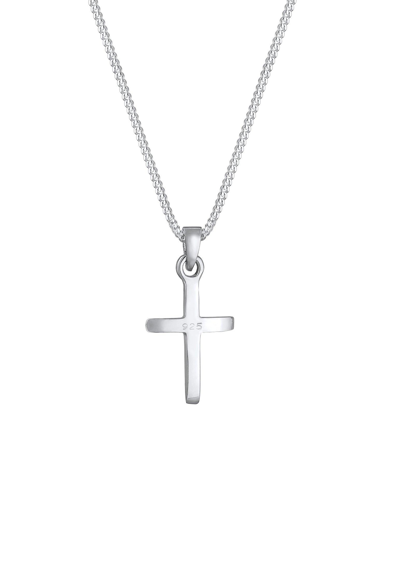 Elli  Halskette Kreuz Symbol Anhänger Religion 925 Silber 