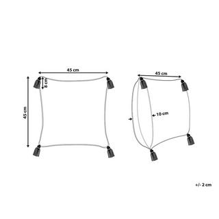Beliani Dekokissen aus Baumwolle Boho ARALIA  