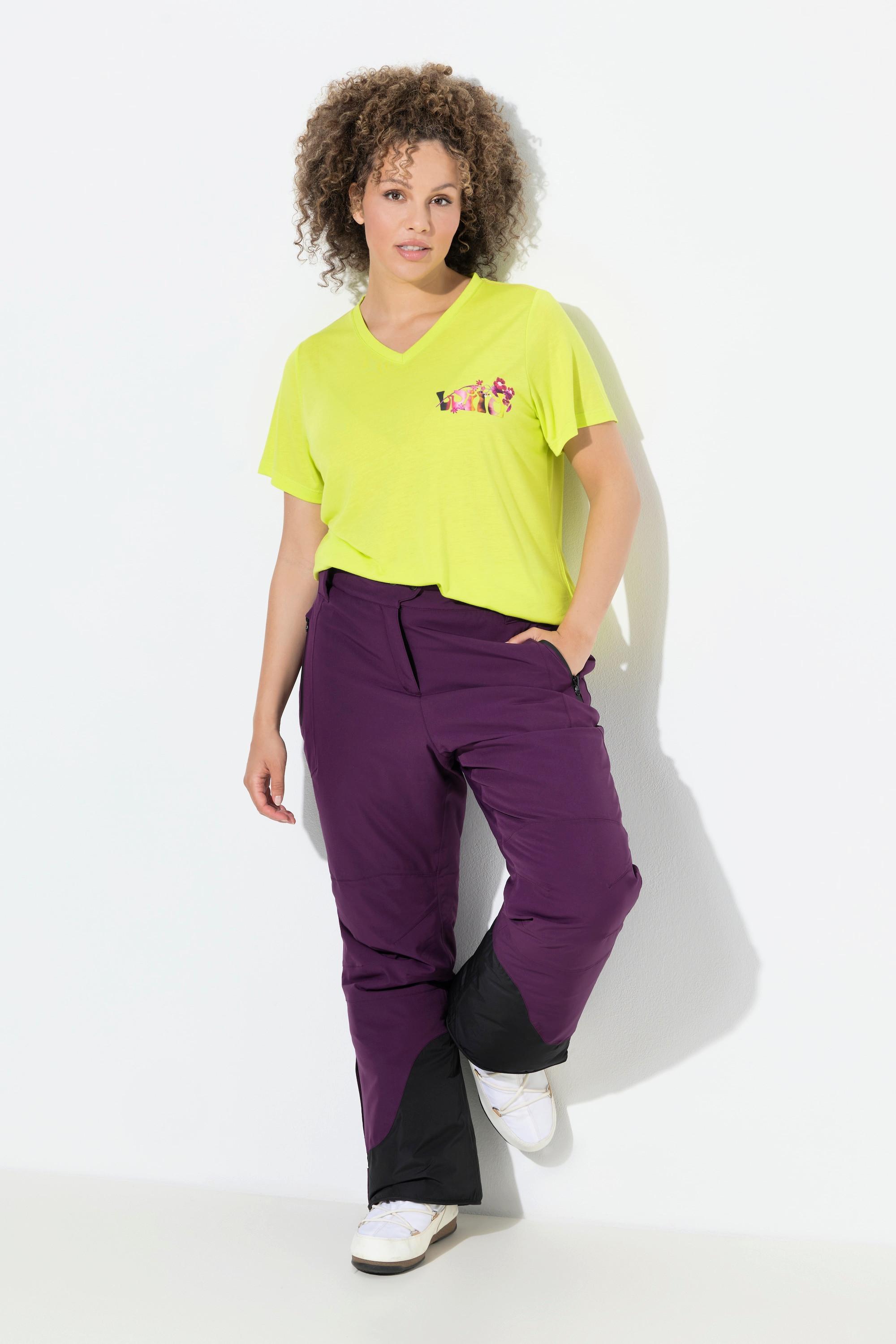 Ulla Popken HYPRAR Pantaloni da sci impermeabili con linguette a strappo  