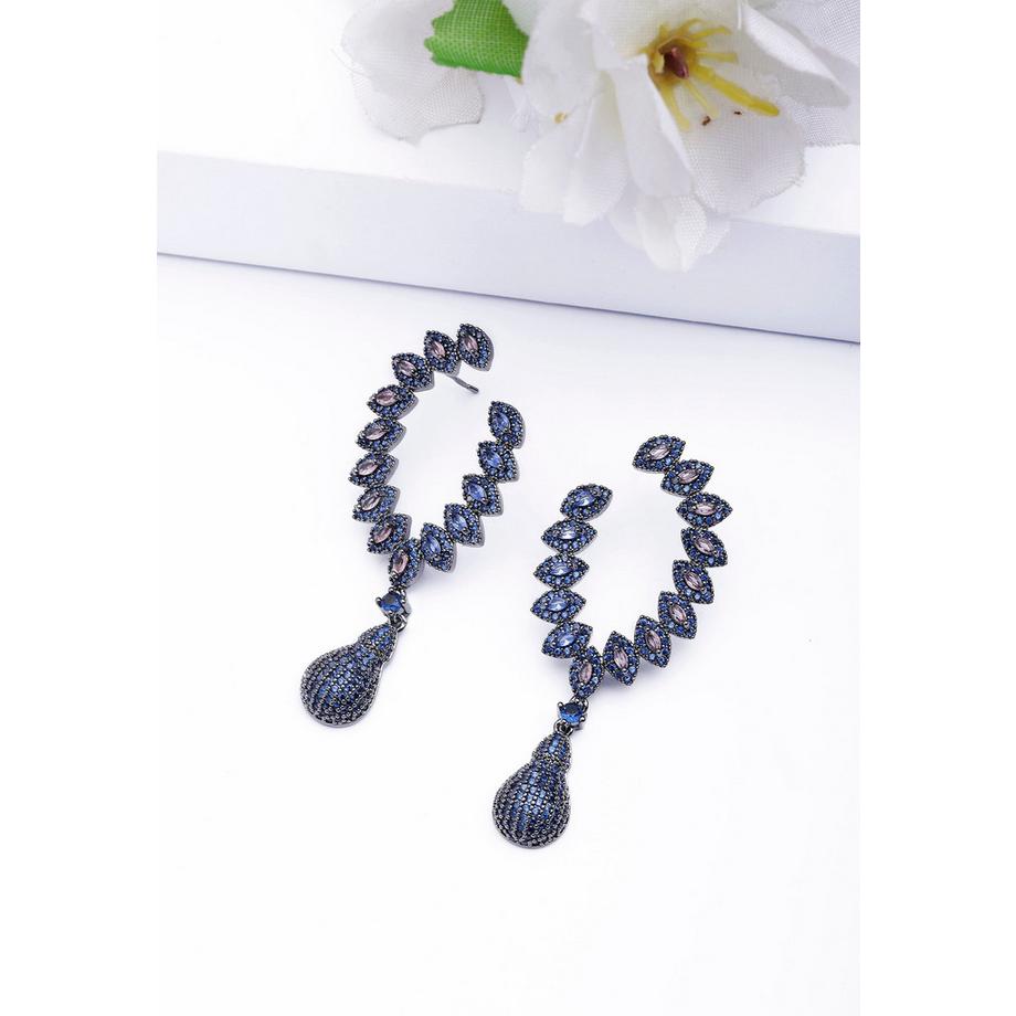 AVANT-GARDE PARIS  Boucles d'oreilles goutte feuille délicates 