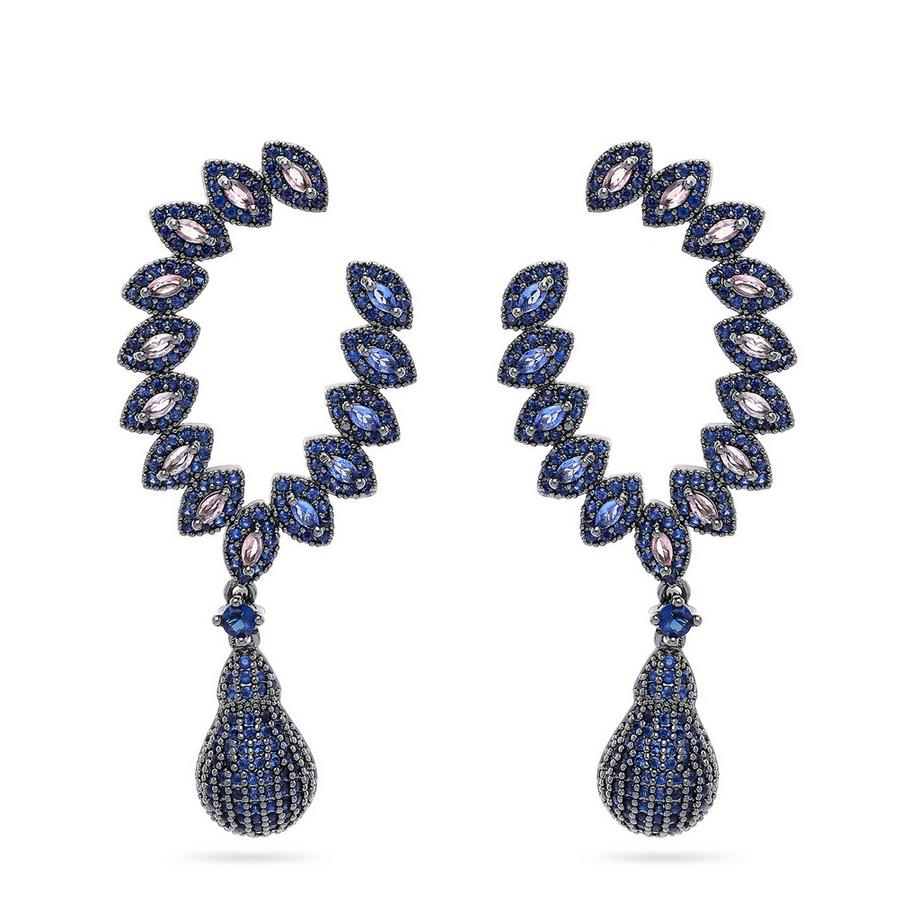 Boucles d'oreilles goutte feuille délicates