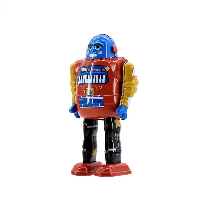 Mr&Mrs Tin  Blech Roboter, Robot Piano Bot, Mr&Mrs TIN 