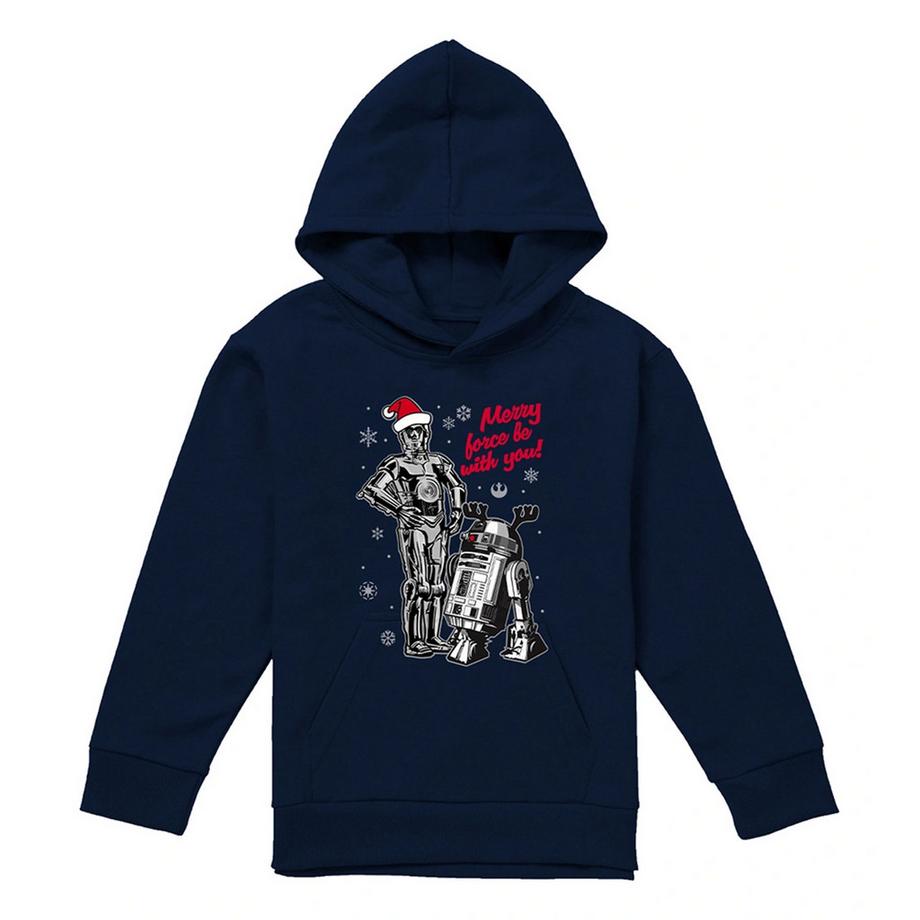 Sweat À Capuche Merry Christmas Droids