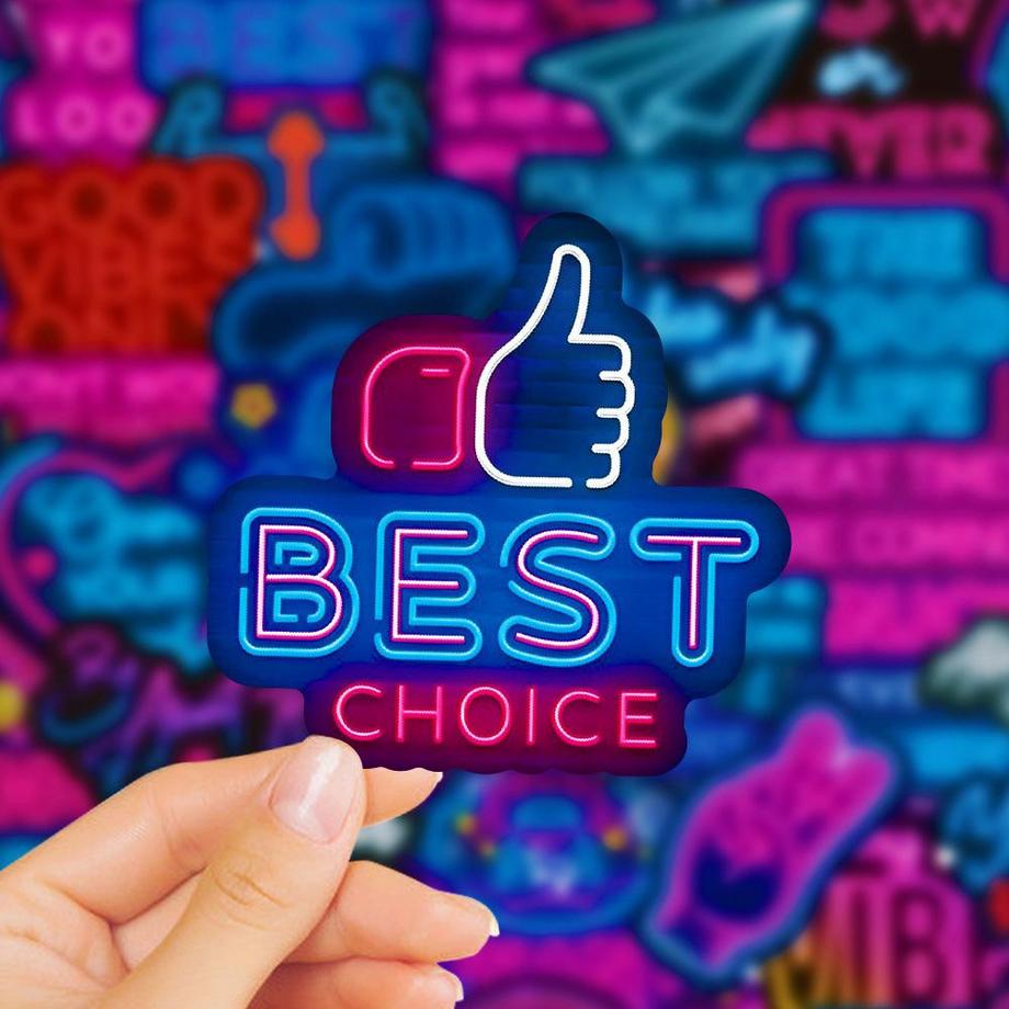 eStore Autocollants - citations poivrées - 50 pcs  