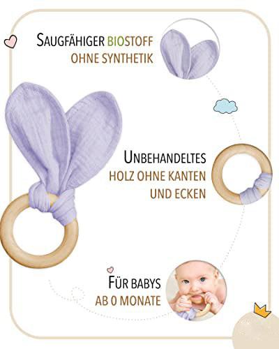 Activity-board  Bébé - Coffret cadeau - Doudou - Bavoir - Anneau de dentition - 100% coton - Mousseline - Cadeaux de naissance - Cadeau bébé garçon - Bleu 