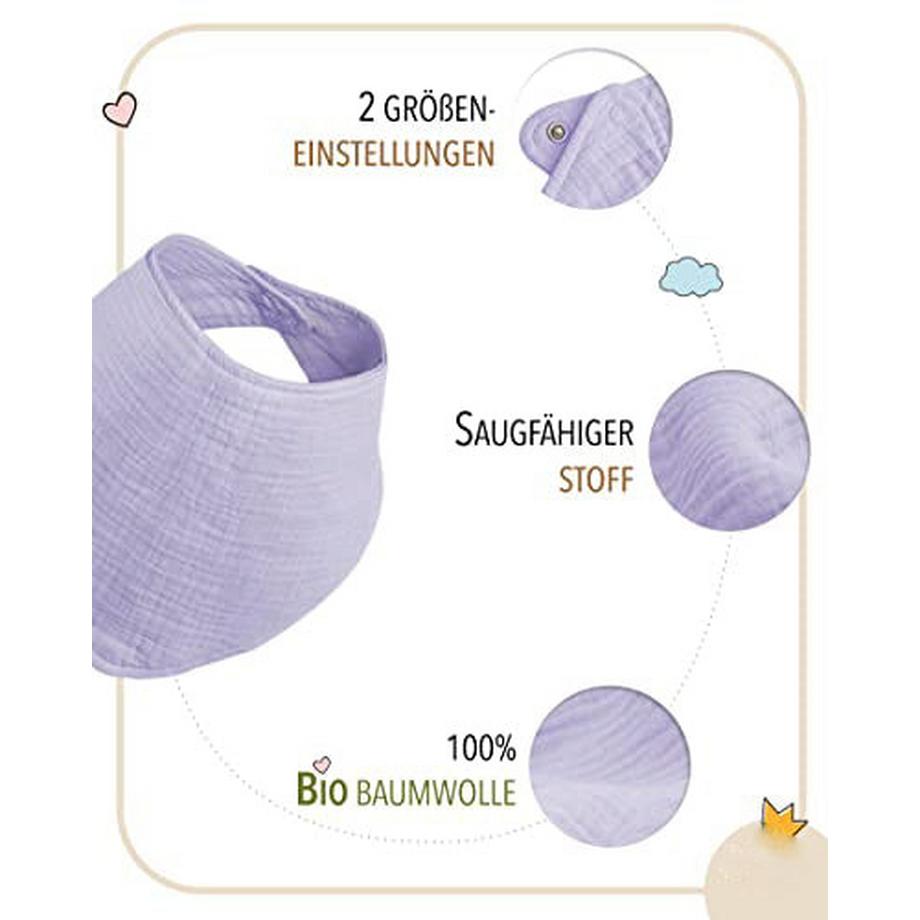 Activity-board  Baby - Geschenkset - Schmusetuch - Lätzchen - Beißring - 100% Baumwolle - Mulltuch - Geschenke zur 