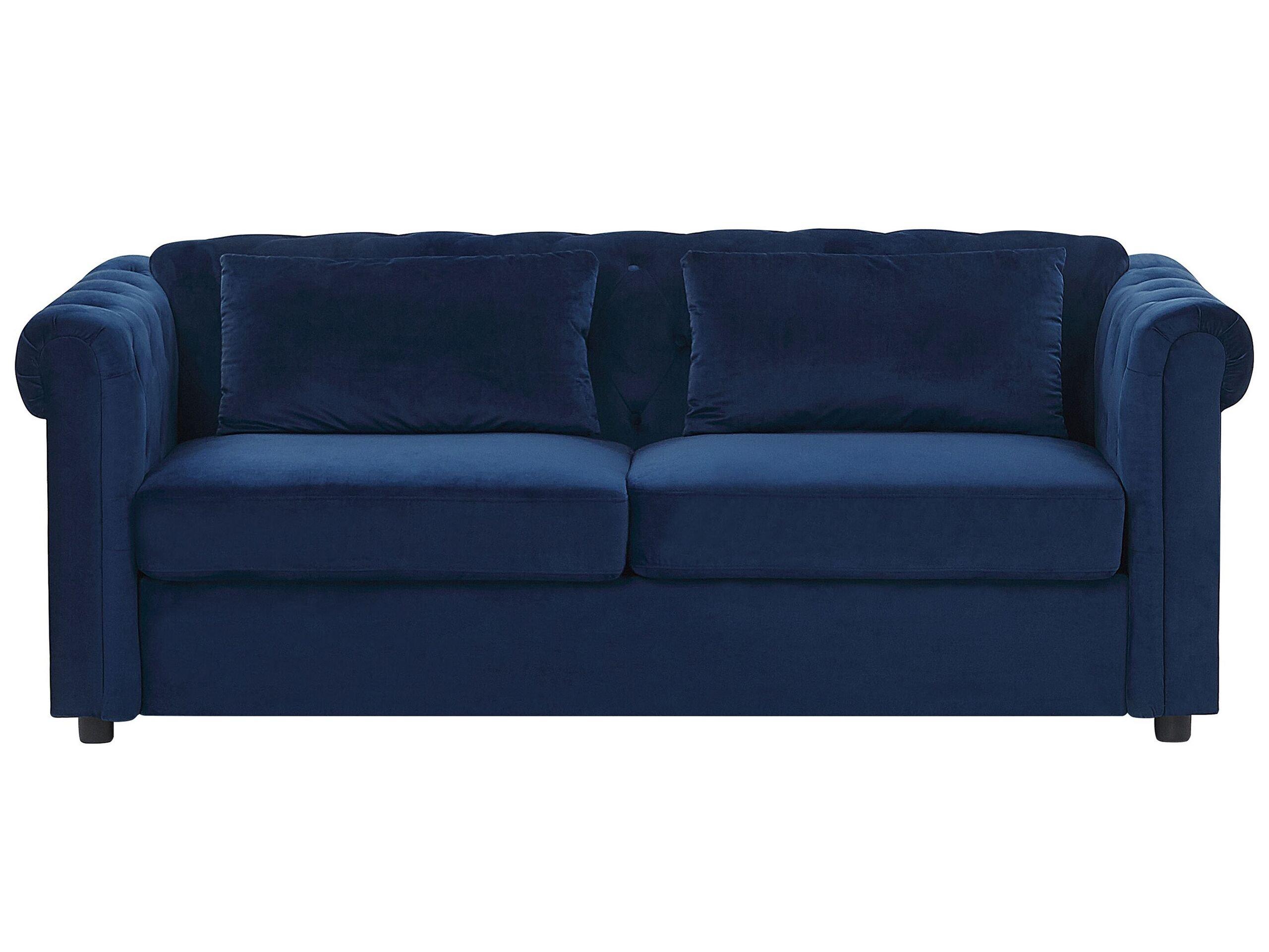 Beliani Divano letto en Velluto Glamour CHESTERFIELD  