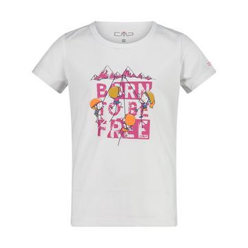 t-shirt da bambina in cotone