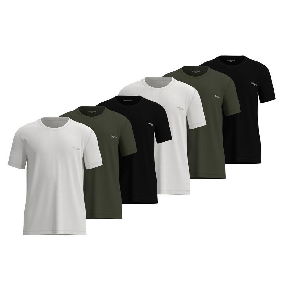 Maglietta Uomini Confezione da 6 Vestibilità confortevole-Shirt 1/2 Rundhals 6P